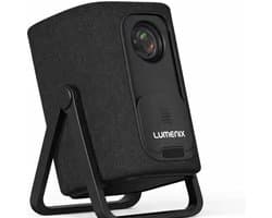 SnelShoppen - Mini Projector met Google TV & Netflix, 500 ANSI Lumen, Full HD 1080p (4K Ondersteund), Dolby Audio, WiFi 6 & Bluetooth 5.2, Autofocus &