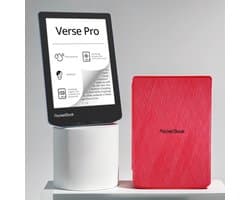 PocketBook Verse Pro e-reader Azure – 6 inch – 16 GB – waterdicht + Rood Hoesje – voordeelbundel
