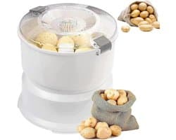 Elektrische Schilmachine - Aardappel Schillen - Keuken Hulp - Automatisch Met Knop - 1 kg Capaciteit - Wit