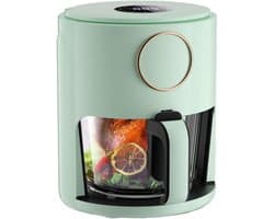 Airfryer 5L, Glass Fully Automatic Intelligent Transparent Visible Multifunctional Electric Oven, 1000W/a/Touch Sn Stabilize