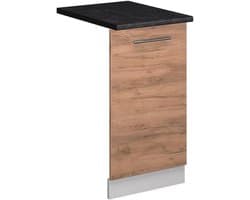 Vaatwasserpaneel 45 cm Inbouw Afwasmachine Front Antraciet Eiken Look