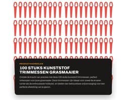 Dailygoods- Trimmessen 100 Stuks - Kunststof - Waterdicht - Nauwkeurig Trimmen - Lichtgewicht - Duurzaam en Slijtvast - Maaimes