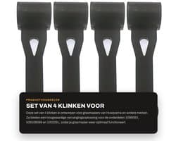 Dailygoods- Baggerklink 4 Stuks - Vervangt 109808X/100225L - Geschikt voor Husqvarna/AYP/Craftsman - Montage voor Grasmaaiers - Hoogwaardige kwaliteit - Eenvoudige installatie - Grasmaaieronderdeel