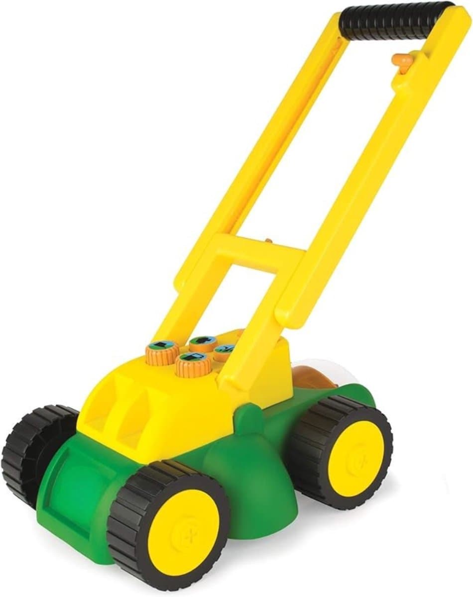 QIN® Grasmaaier Speelgoed - Kruiwagen Speelgoed - Grasmaaier Kinderen -Geel/ Groen - 38cm x 16cm x 20cm — afbeelding 1