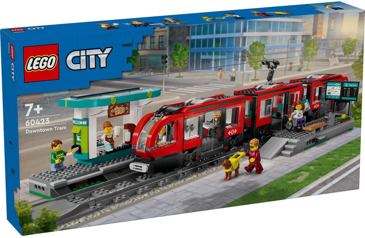 Lego City 60423 Stadstram En Station Bouwstenen — afbeelding 1