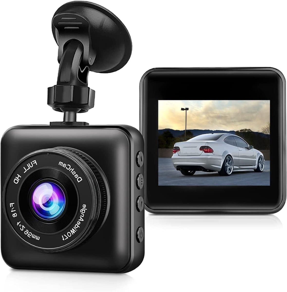 Dash Cam Voorkant - Auto Rijcamera - Rijomstandigheden Registreren - 170 Graden Groothoek - 2 Inch Scherm - Zwart — afbeelding 1