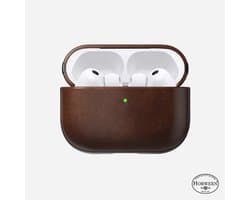 Nomad Modern Lederen Hoesje AirPods Pro 3 – Speciaal Ontworpen voor AirPods Pro (3e Generatie) – Biedt Toegankelijke USB-C Poort – Qi en MagSafe Laadcompatibiliteit - Bruin