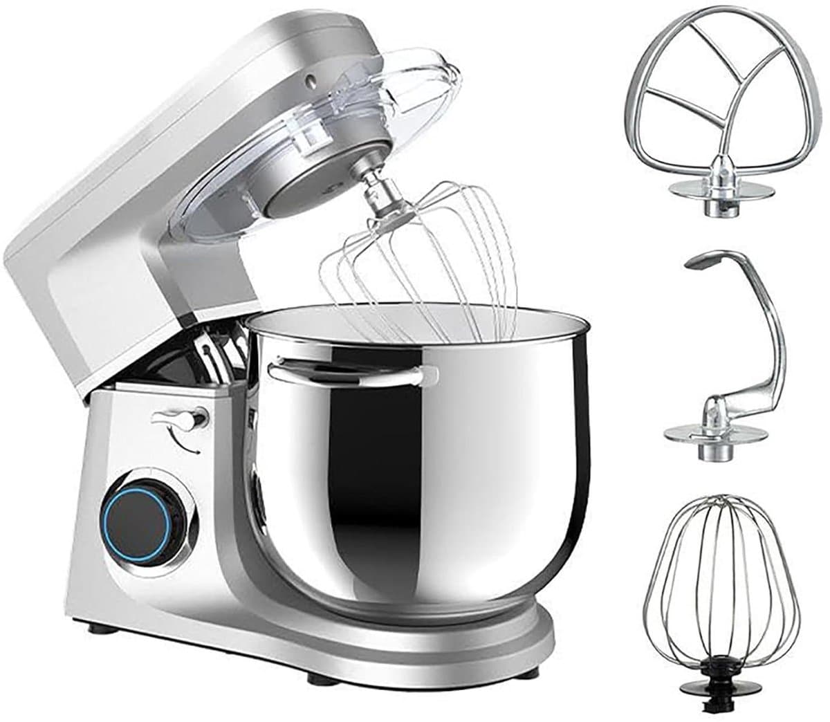 Keukenmixer - Deegmixer Apparaat - Bakken Koken - Krachtige 1700W Motor - 11 Liter Kom - Zilver — afbeelding 1