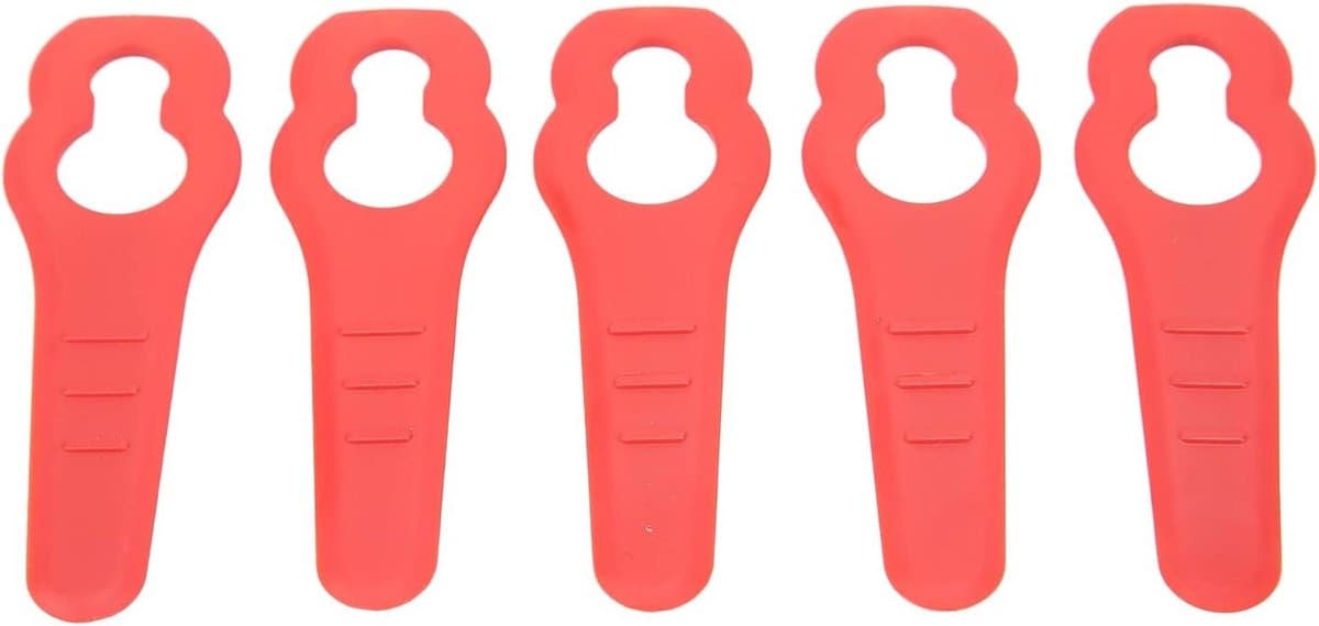 Vervangingsmessen - Grasmessen trimmer - Efficiënt wieden - Duurzaam ABS-plastic - 50 stuks - Rood — afbeelding 1