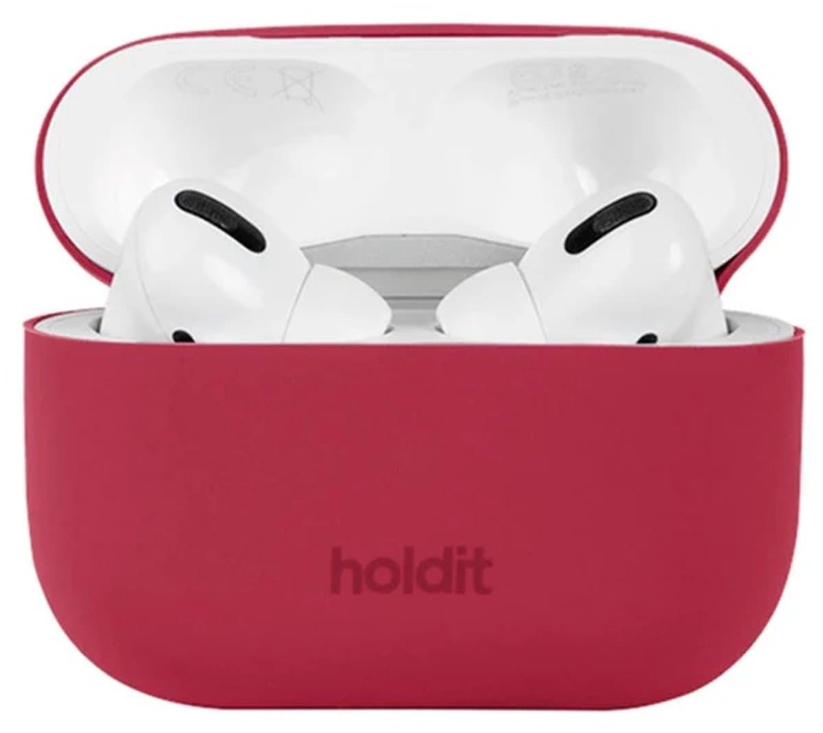 Holdit Silicone Case voor de Apple AirPods Pro / Pro 2 - Red Velvet — afbeelding 1
