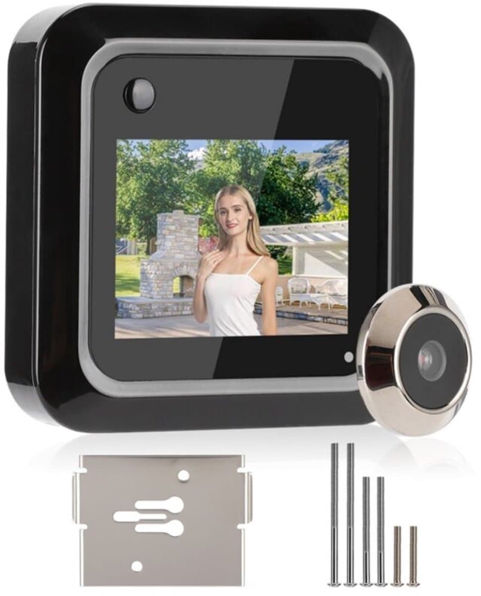 2,4-inch slimme deurkijker - TFT LCD-scherm - 300.000-pixel 95° groothoekcamera - foto- en video-opname - eenvoudige installatie — afbeelding 1