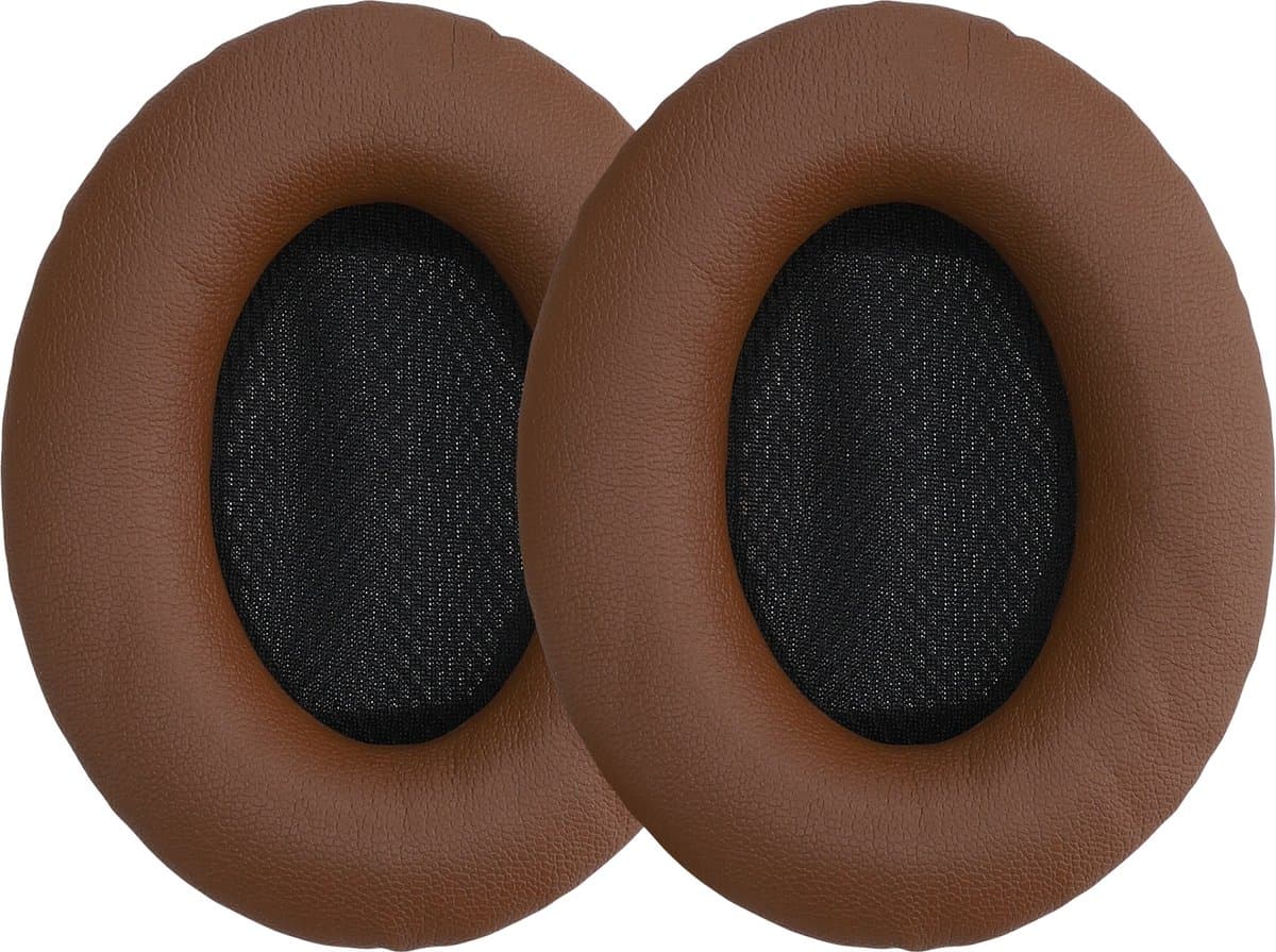 kwmobile 2x oorkussens geschikt voor Bose Quietcomfort 35 35II 25 15/QC35 QC35II QC25 QC15 - Earpads voor koptelefoon in donkerbruin — afbeelding 1