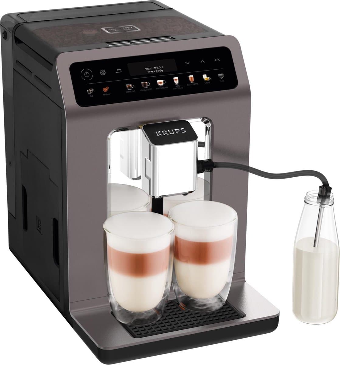 Krups Evidence One EA895E - Volautomatische Espressomachine - Grijs — afbeelding 1