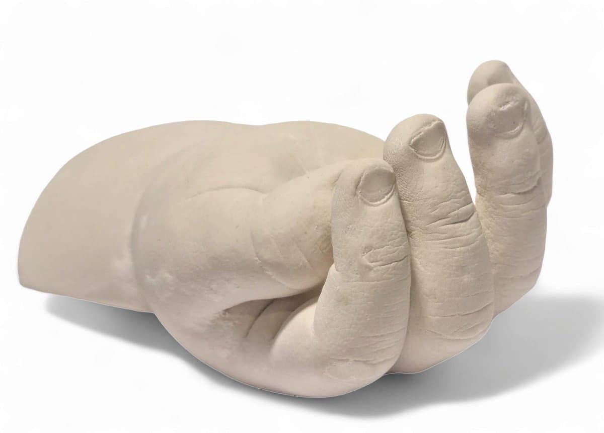 Handen,beeld,Handafdruk,Gips,afdruk,GipsHanden,Hand,3D,Compleet,Pakket bestaat uit 150 gram Casting Mix Poeder & 350 gram Gips | Bodycasting | Extensso® | Gipsafdruk | Alginaat | Een herinnering | Hobby Pakket | Bodycasting | Handbeeld — afbeelding 1