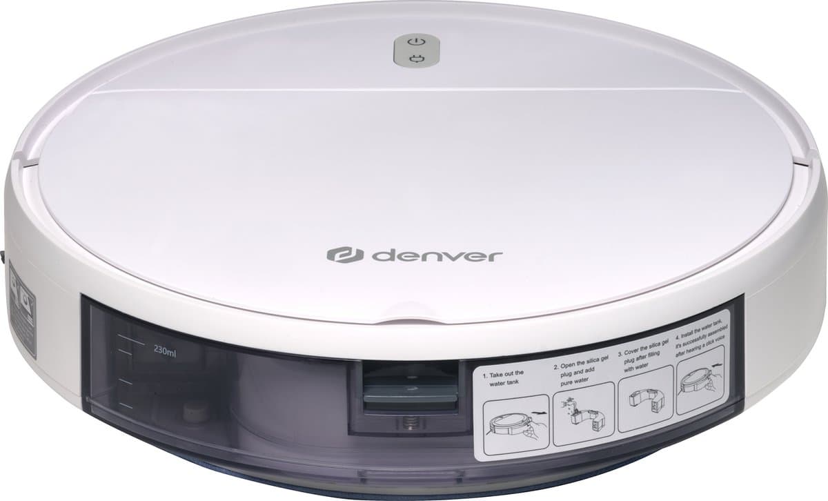 Denver Robotstofzuiger met Dweilfunctie en TUYA (App) - WiFi Dweilrobot met Oplaadstation - 1400PA - RVC110 — afbeelding 1