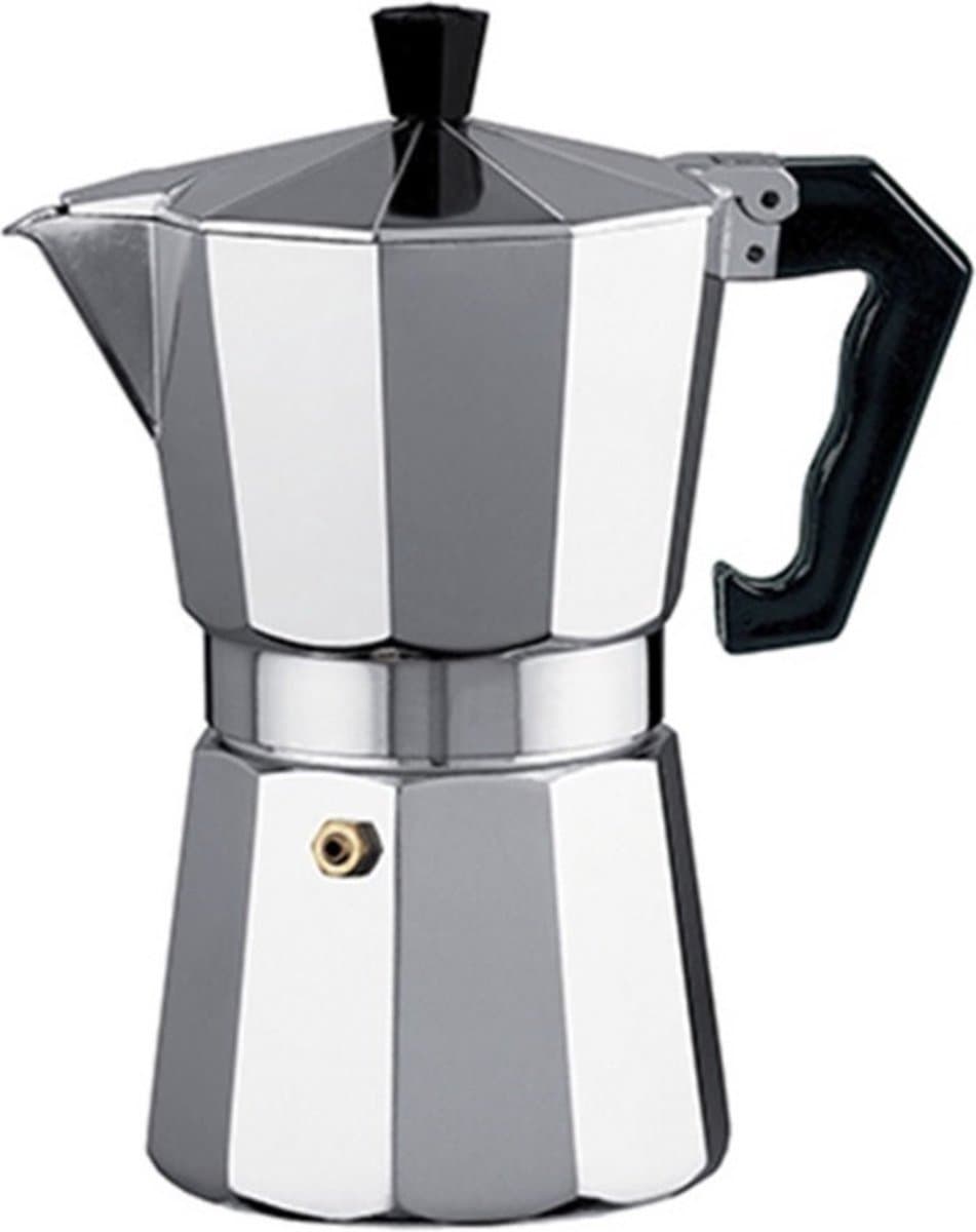 Alessandro Percolator Italiaans koffiezetapparaat - 12 kopjes - Aluminium - zilver - 670 ml - Koffiezetter — afbeelding 1
