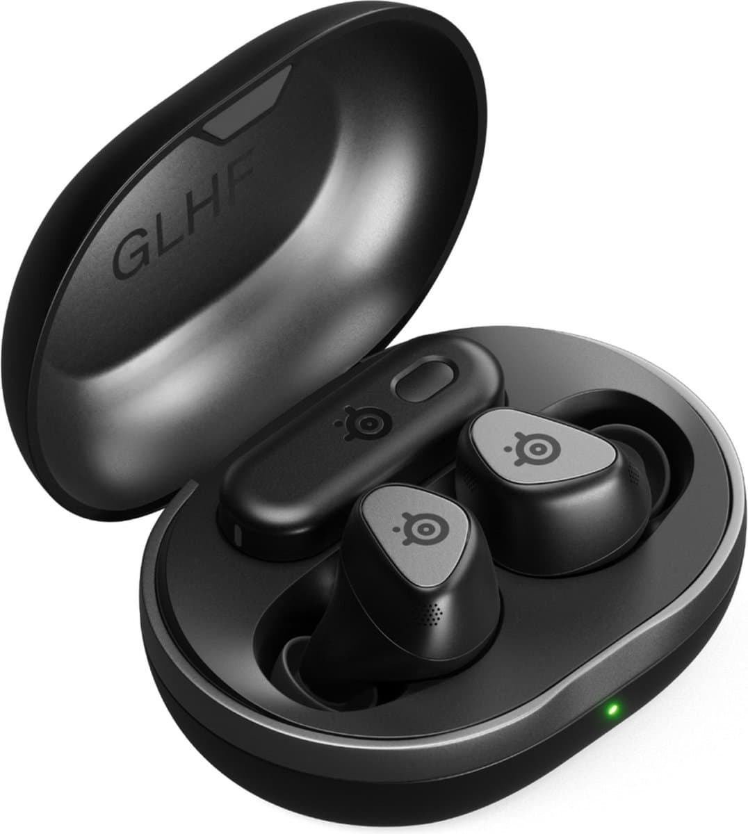 Arctis GameBuds — Actieve Noisecancellation — Mobiele app met audiopresets — 40 uur accuduur met Qi-oplaadcase — PC, Mobile & Playstation — Zwart — afbeelding 1