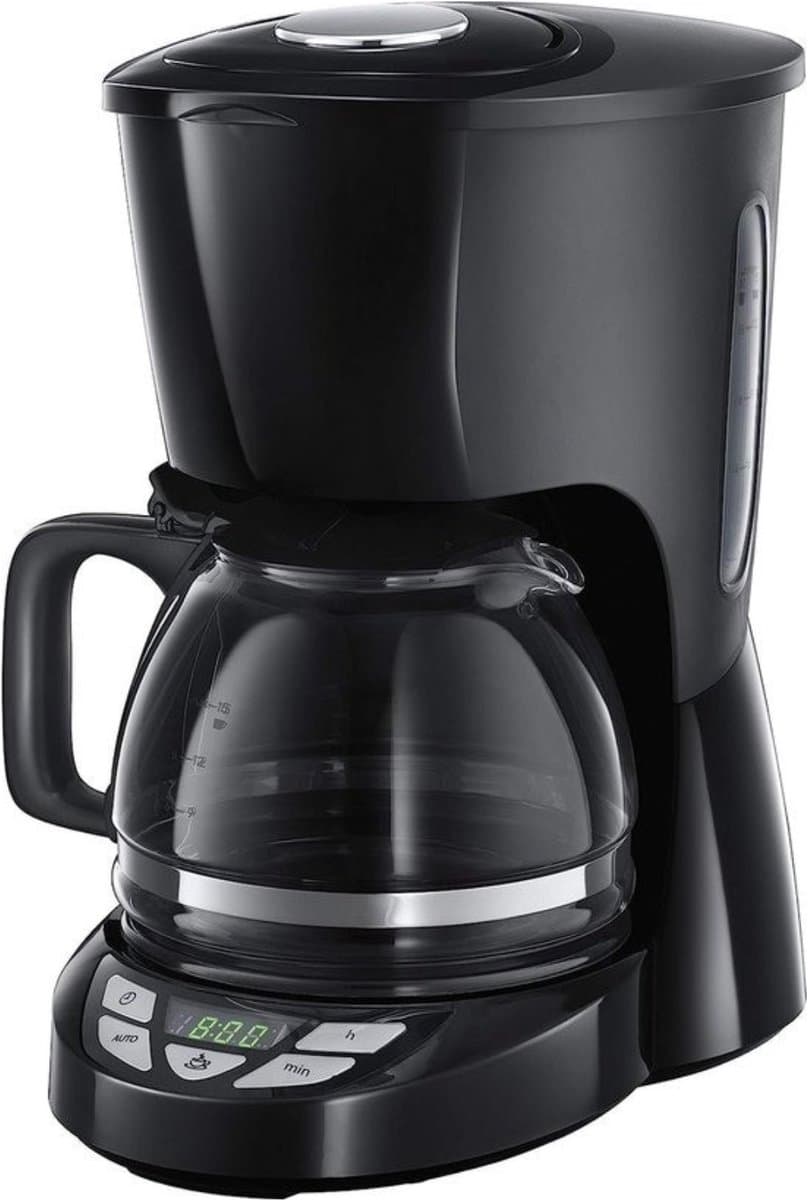 Intelectro Koffiezetapparaat - Innovatieve Koffiemachine met Geavanceerde Shower Head Technologie! - 975W - Digitale Bediening - Warmhoudfunctie - Verwijderbare Filterdrager - Drip Stop Functie - Zwart - Levering Sneller dan Aangegeven! — afbeelding 1