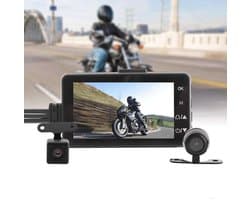 Waterdichte Motorfiets Dash Cam met Dual Video en HD 1080p