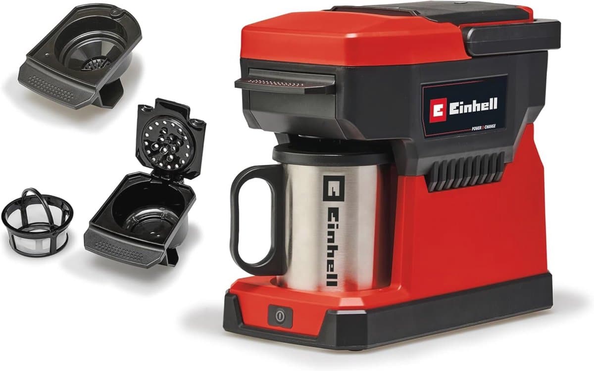 Draagbare Accu Koffiemachine voor Filterkoffie en Koffiepads - 240 ml Waterreservoir — afbeelding 1
