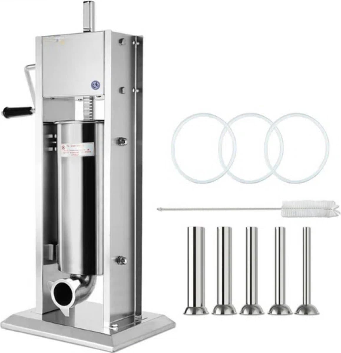 Worstenvuller deluxe - 5L - Worstmaker - Worstmachine - RVS — afbeelding 1