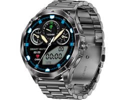 WizBay Premium Select® Smartwatch 1.85 Inch AMOLED - Bluetooth Bellen - AI Voice - Hartslag Slaap Bloeddruk en SpO2 - 100+ Sportmodi - 710mAh - Zwart