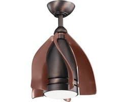 Plafondventilator met verlichting - Terna - 15in / 38cm ventilator - geborsteld nikkel