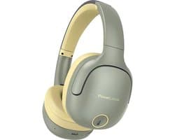 PowerLocus P7 Draadloze Over-Ear Koptelefoon - Bluetooth Headphone - Microfoon, Bass Mode, incl. Hoesje - Asfaltgrijs