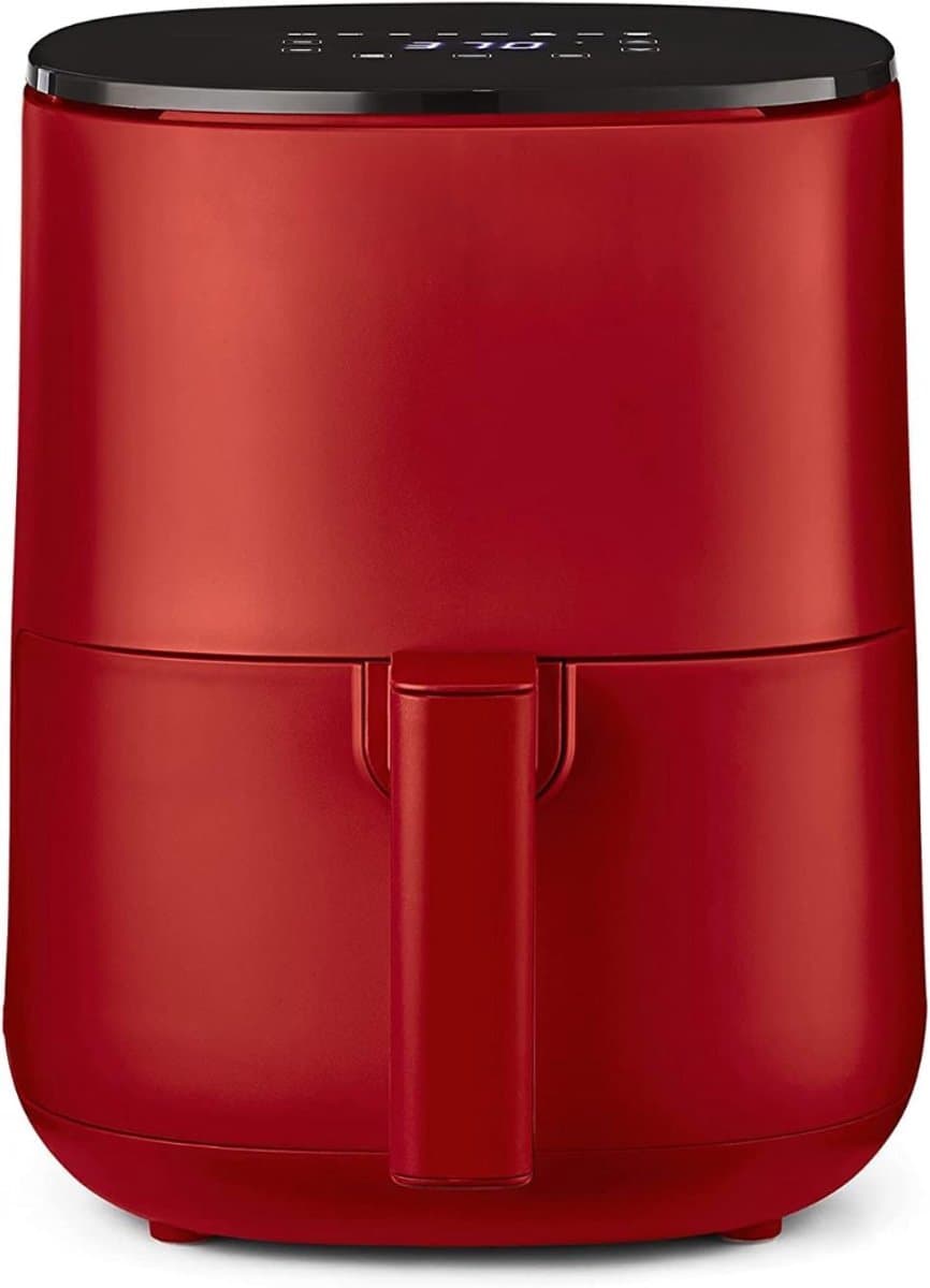 Aurixi® Mini Airfryer - Airfryer - Frituese - met Touchscreen - Rood - 23cm x 29cm x 30cm — afbeelding 1