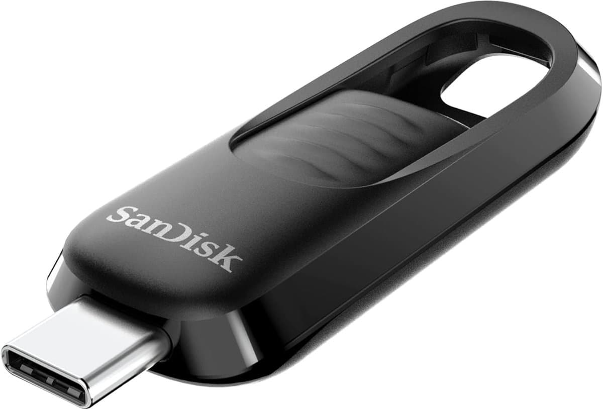 USB-C Geheugenstick - Externe Opslag - Snelle Dataoverdracht - Intrekbare Connector - 1 TB Capaciteit - Zwart — afbeelding 1