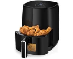 Aura® Mini airfryer - Airfryer - Airfryer klein - Zwart - 25cm x 30cm x 35cm