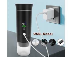 MIRA®Draagbare Koffiemachine - Blender To Go - Draagbare Blender - Zwart - 9cm x 9cm x 21cm