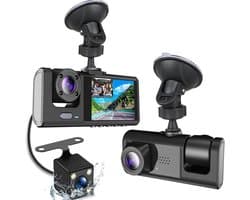 RWB® Dashcam Voor en Achter - Dashcam - Dashcams - Zwart - 16 x 12 x 8 cm