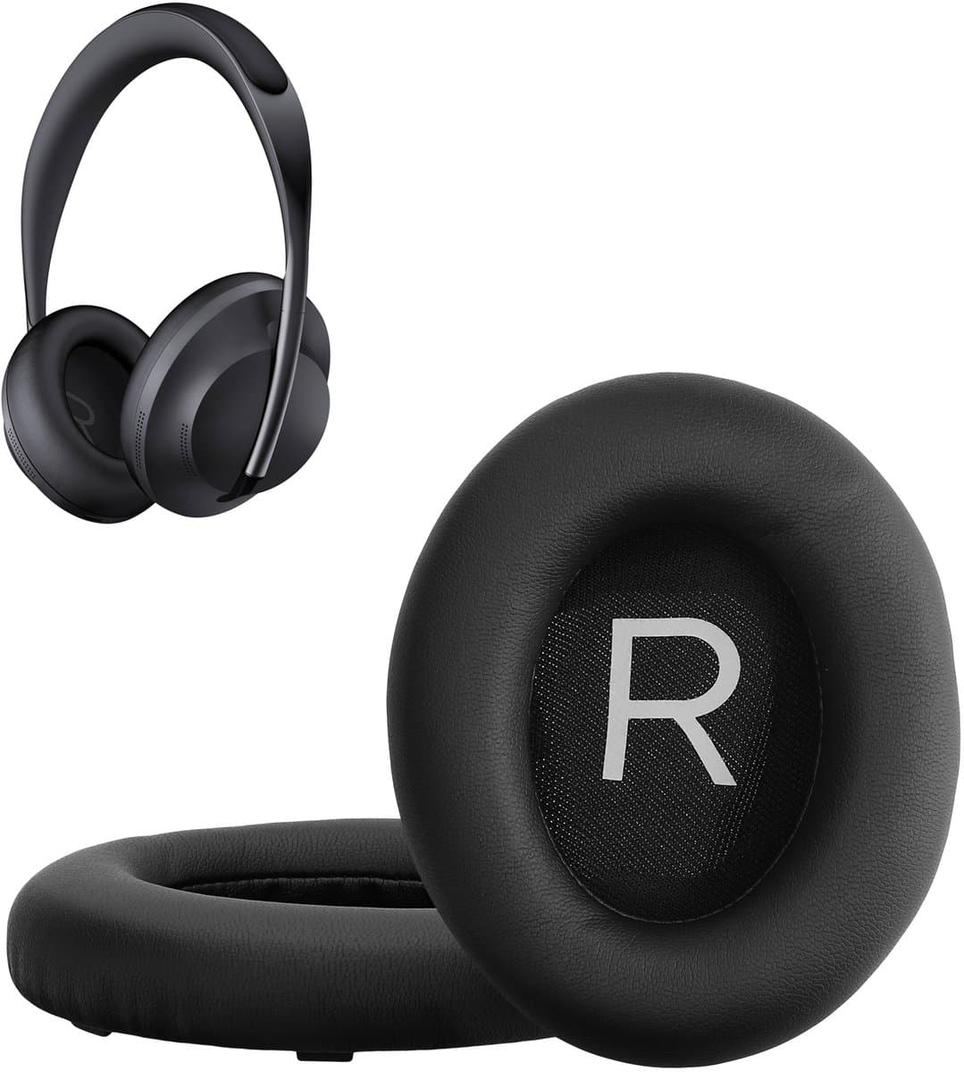 kwmobile 2x oorkussens geschikt voor Bose Noise Cancelling 700 / NC700 - Earpads voor koptelefoon in zwart — afbeelding 1