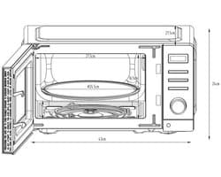 Continental Edison – CEMO20DB – Magnetron – 20 l – 1050 W