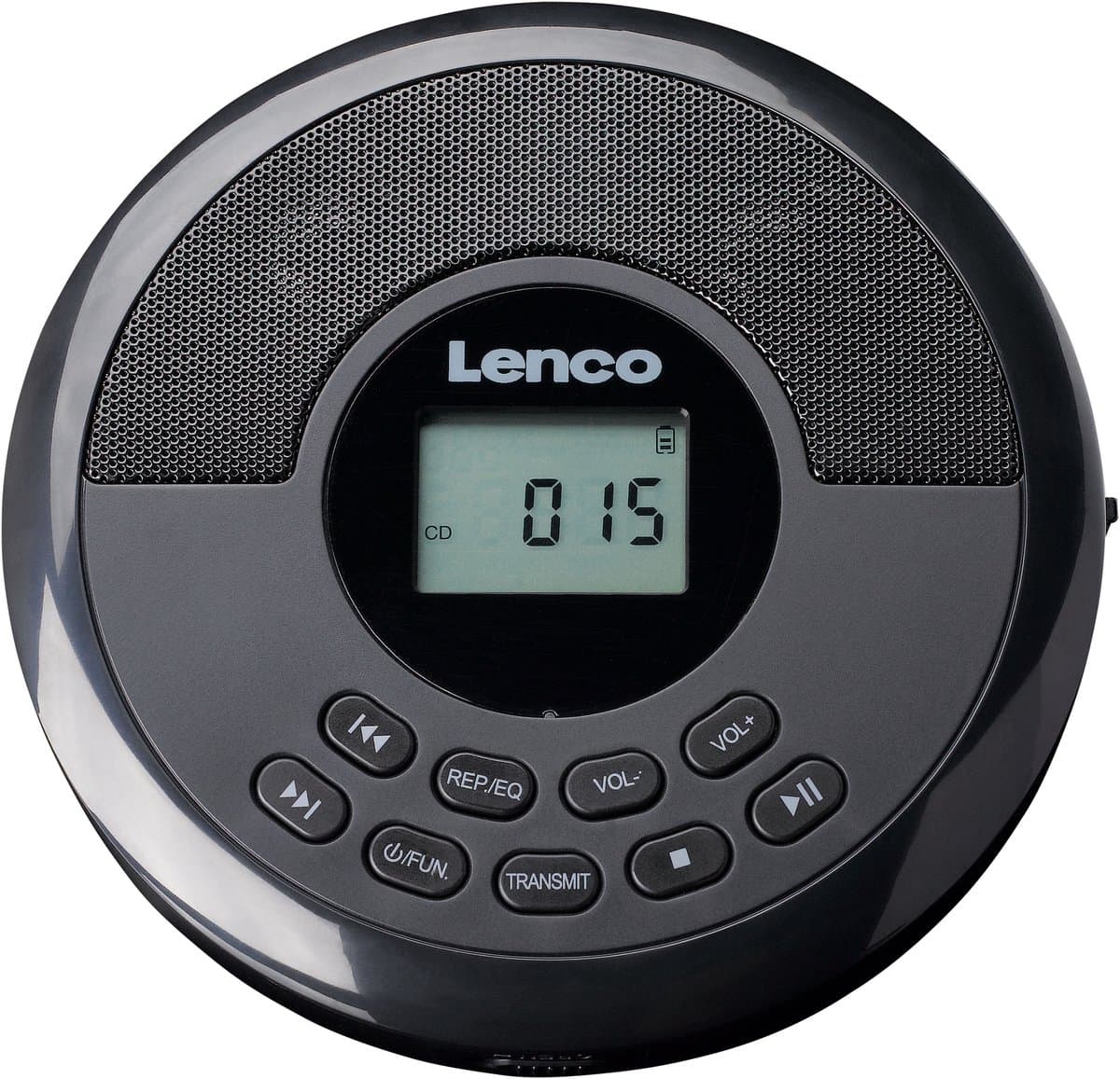 LENCO CD-340BK - Draagbare CD-/MP3-speler met Bluetooth en ingebouwde speakers - Zwart — afbeelding 1