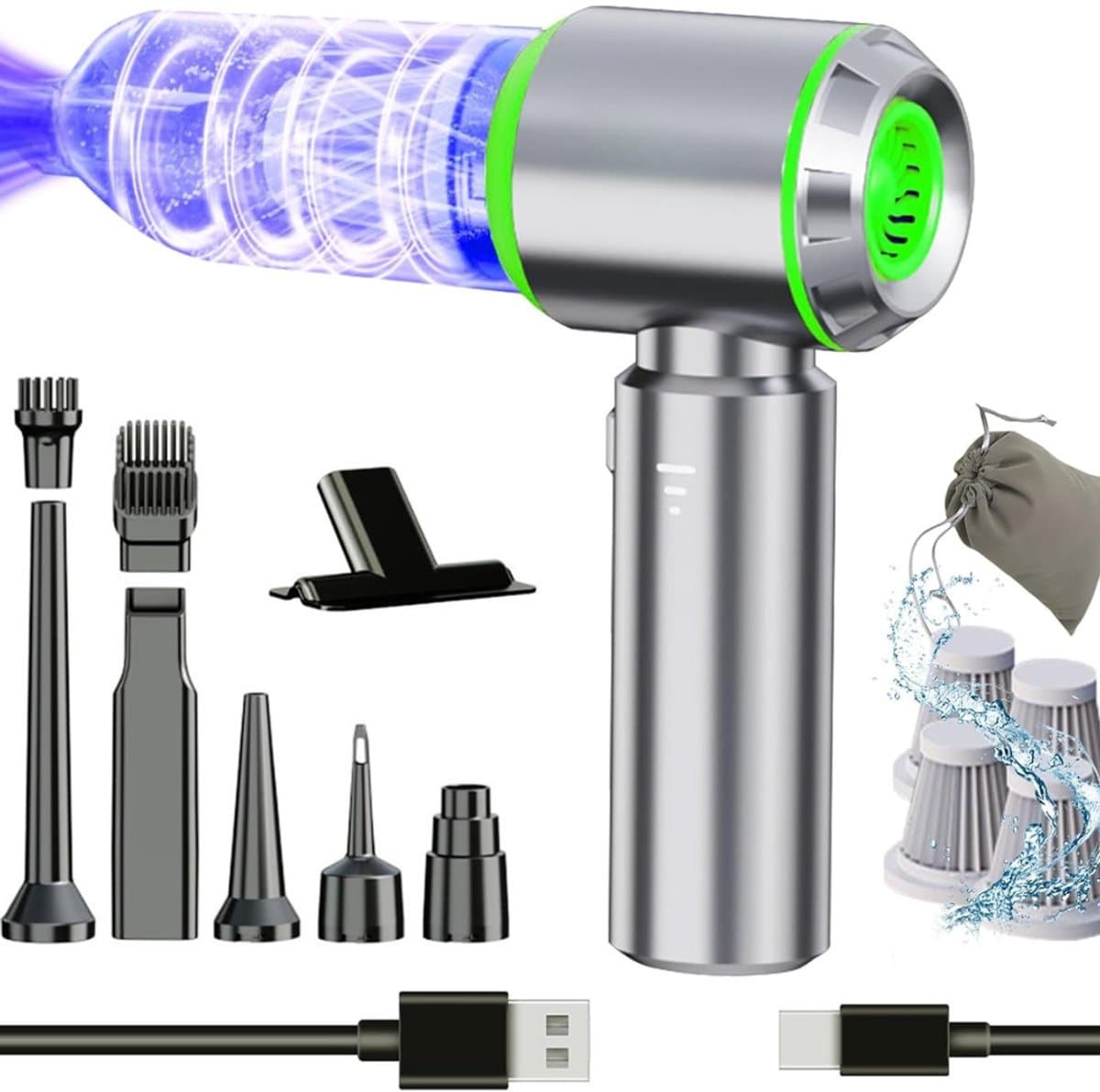 CLVP® Handstofzuiger Draadloos – Snoerloze Kruimelzuiger – Compacte Stofzuiger – Max — afbeelding 1