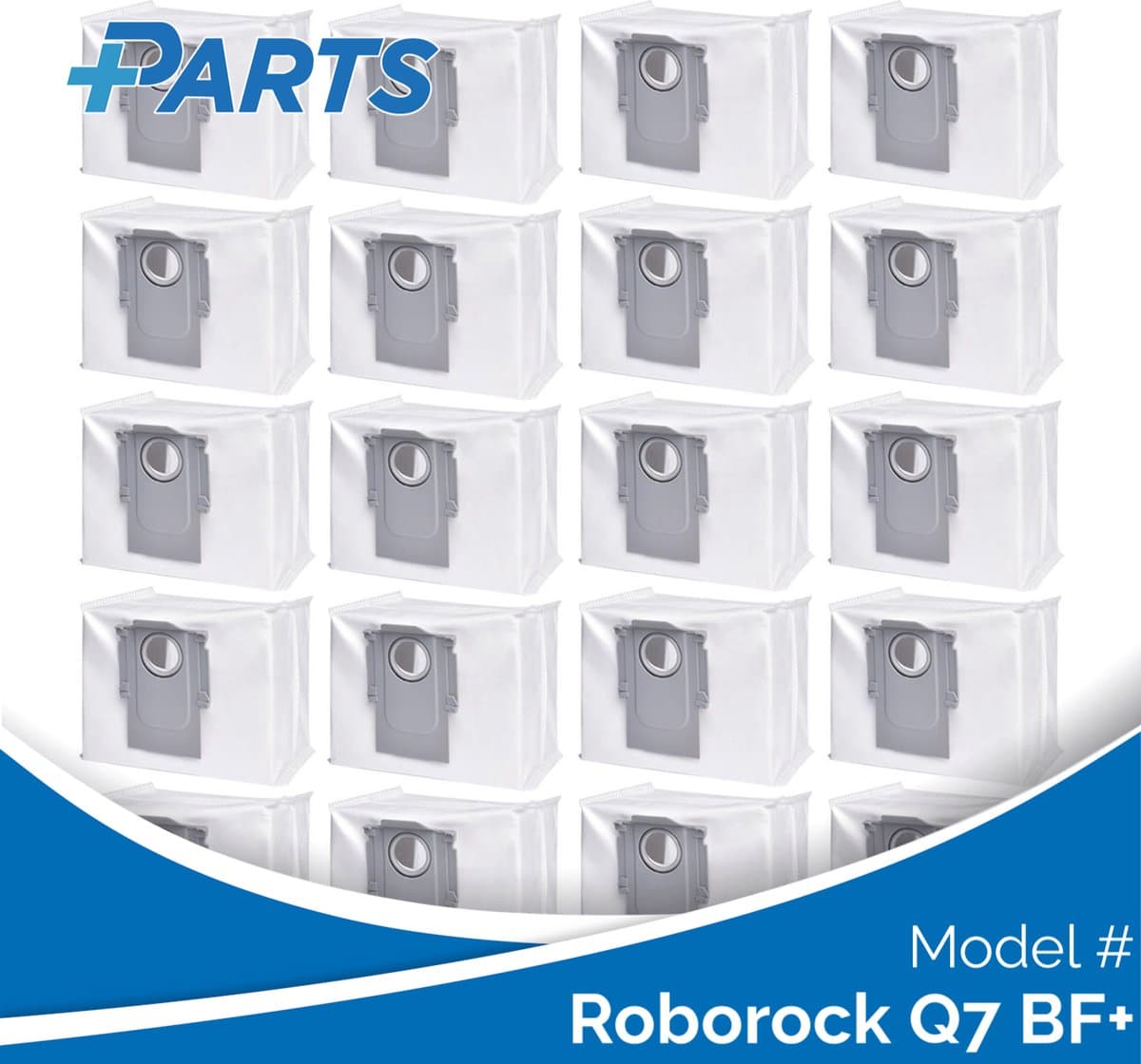 Roborock Q7 BF+ Stofzakken (20 Stuks, Plus.Parts® alternatief voor 8.02.0132) — afbeelding 1