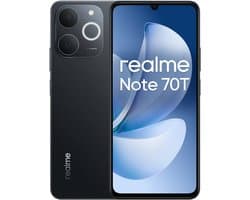 realme Note 70T 17,1 cm (6.74") Dual SIM Android 15 4G USB Type-C 4 GB 256 GB 6000 mAh Zwart