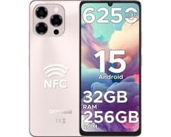 DOOGEE Note58 Pro 4G - Smartphone - Mobiele Telefoon - 32 GB RAM + 256 GB ROM - Android 15 - 6250 mAh - 6,75" HD + 90 Hz - AI Camera 16 MP- Octa Core - Dual SIM- NFC - Goud