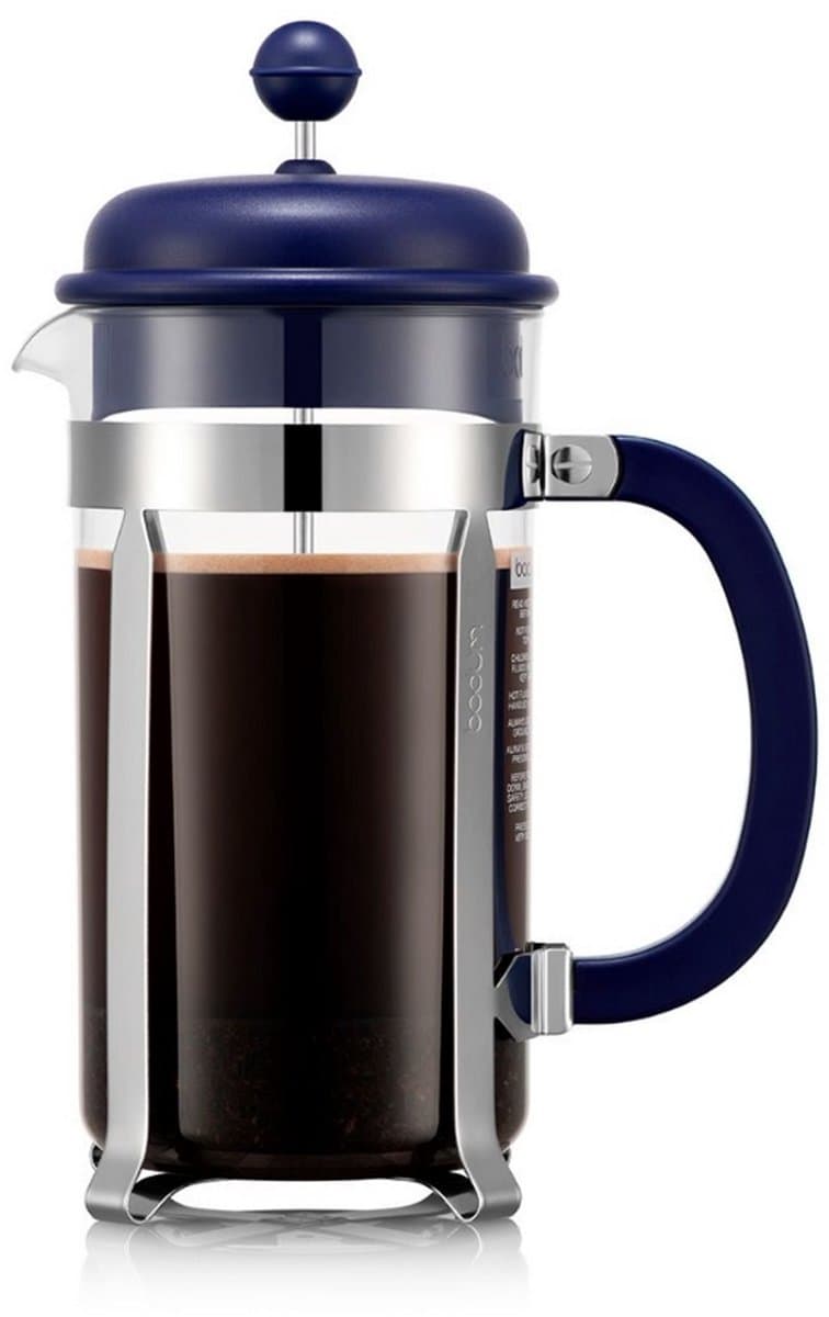 Bodum | Tritan French Press Cafetière | Kunststof | 8 kops | Midnight blauw | 1L — afbeelding 1