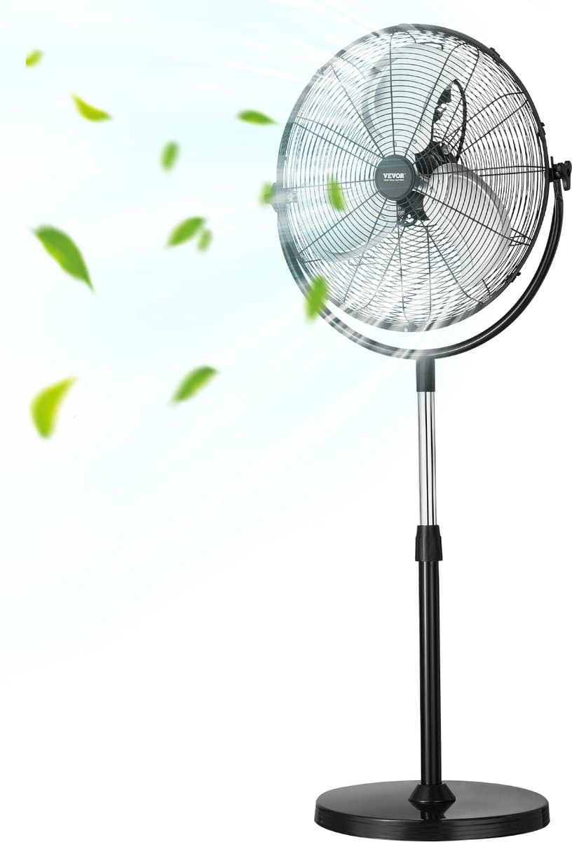 VEVOR Staande Ventilator 560mm Ventilator 3 Snelheden 115-147cm Hoogte Verstelbaar — afbeelding 1