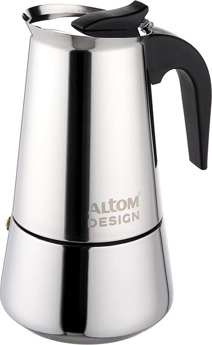 Altom Design Percolator 200 ml - 4 kops - roestvrijstaal - RVS — afbeelding 1