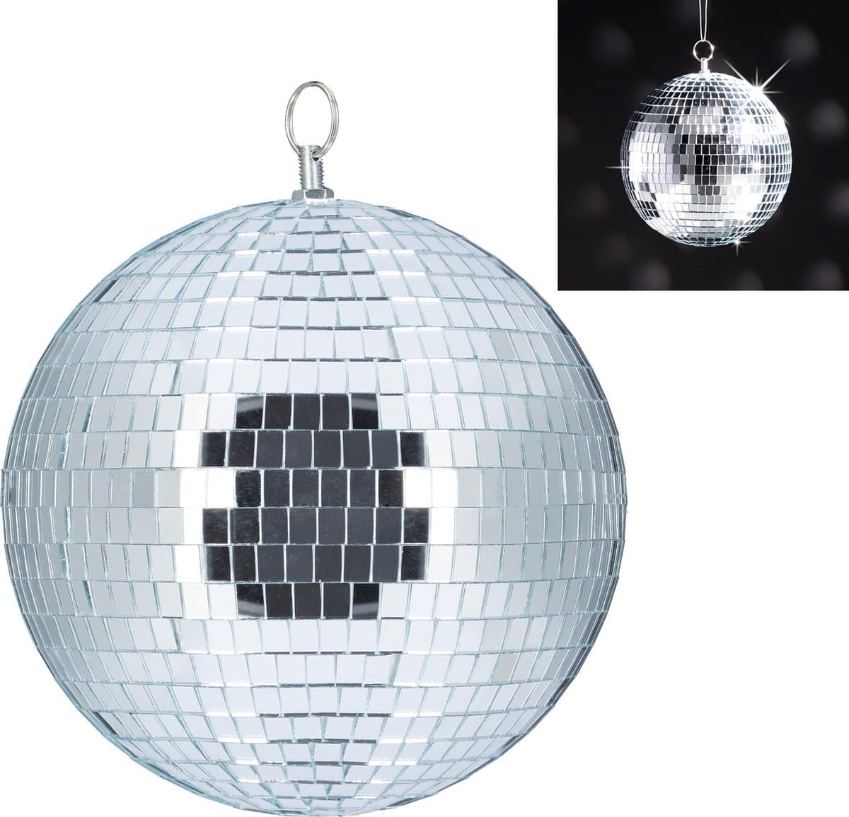 discobal - Ø 20 cm - om op te hangen - voor plafond - grote spiegelbol - feest decoratie — afbeelding 1