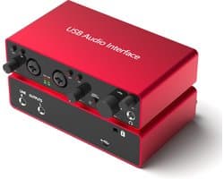 NÖRDIC SGM-226 USB Audio-interface - 2e Generatie - 2i2 - 24bit - 192kHz - Rood