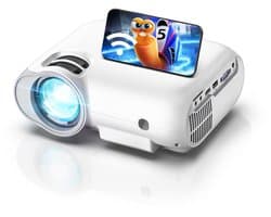 Beamer 1080P Full HD - 7500 Lumen Helderheid - LCD Scherm - HDMI En AV Aansluiting - Draagbare Projector - Thuisbioscoop Projector