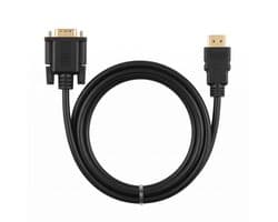 HDMI naar VGA kabel 1,8 m, Full HD 1080p converter voor monitor en beamer