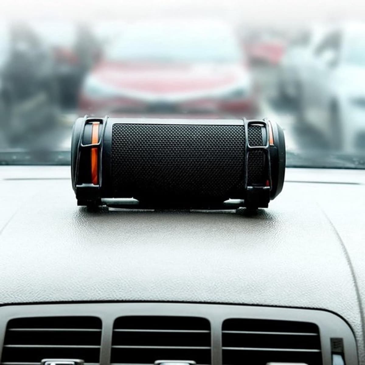 Luidspreker Auto Mount - Speakerhouder - Muziek onderweg - Metalen stevige beugel - 17 cm lengte - Zwart — afbeelding 1