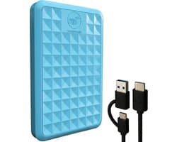 Externe Harde Schijf - Blauw - 1 TB - Draagbare USB 3.0 High-Speed HDD - Voor Windows, Mac, Laptop, PC, PS4/5, Xbox