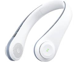 Nekventilator, draagbare stille nekventilator met 5000 mAh batterij, USB oplaadbaar, verstelbaar, 3 snelheden